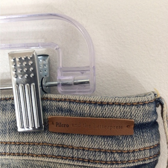 Anthropologie Pilcro & the Letterpress denim Jean shorts women 32 distressed - Picture 3 of 8